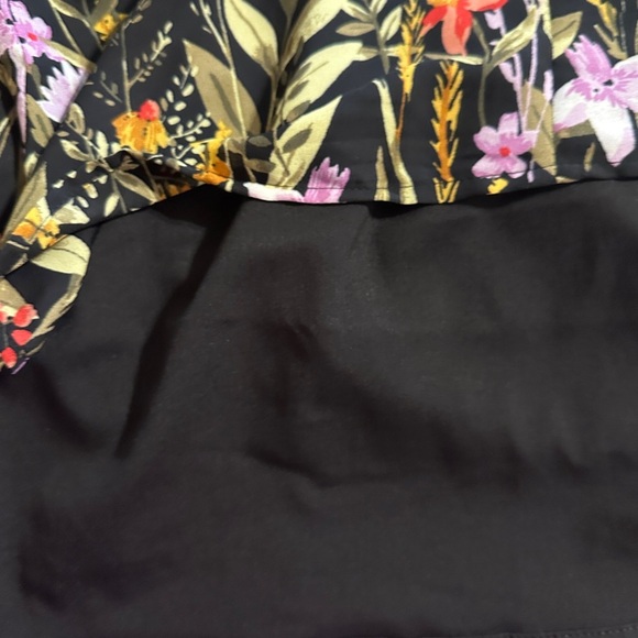 NWT Old Navy black floral bottom dress. - Picture 7 of 11